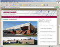 Example of commercial real estate web design